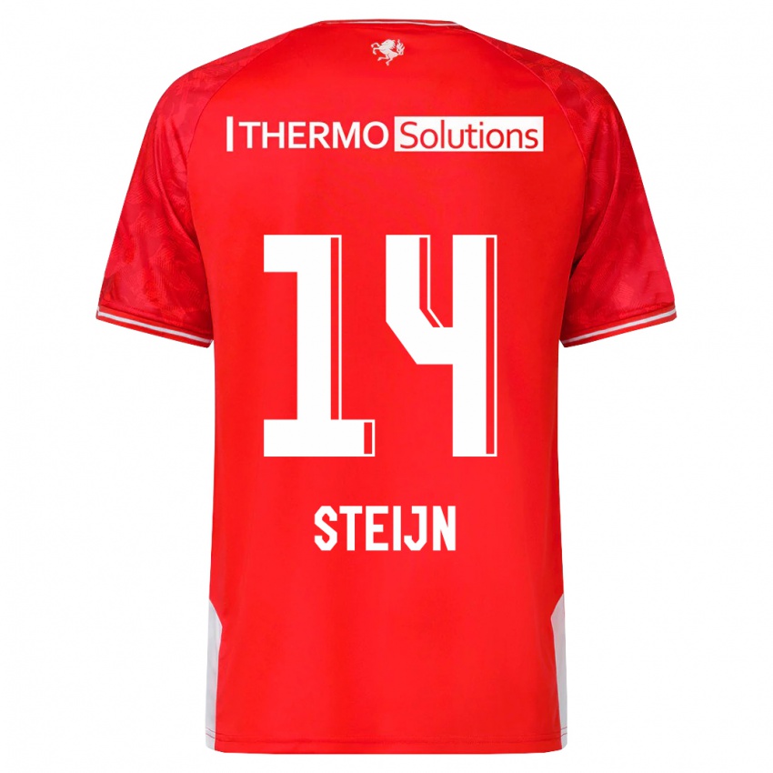Kobiety Sem Steijn #14 Czerwony Domowa Koszulka 2023/24 Koszulki Klubowe