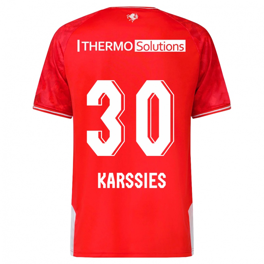 Kobiety Sam Karssies #30 Czerwony Domowa Koszulka 2023/24 Koszulki Klubowe