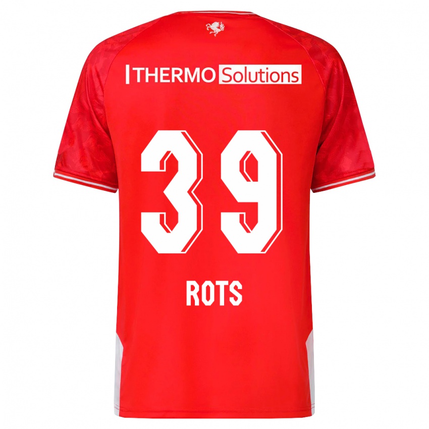 Kobiety Mats Rots #39 Czerwony Domowa Koszulka 2023/24 Koszulki Klubowe