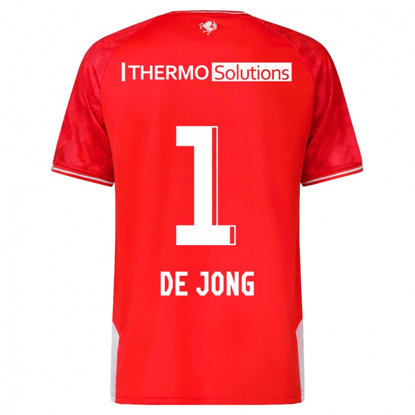 Kobiety Danielle De Jong #1 Czerwony Domowa Koszulka 2023/24 Koszulki Klubowe
