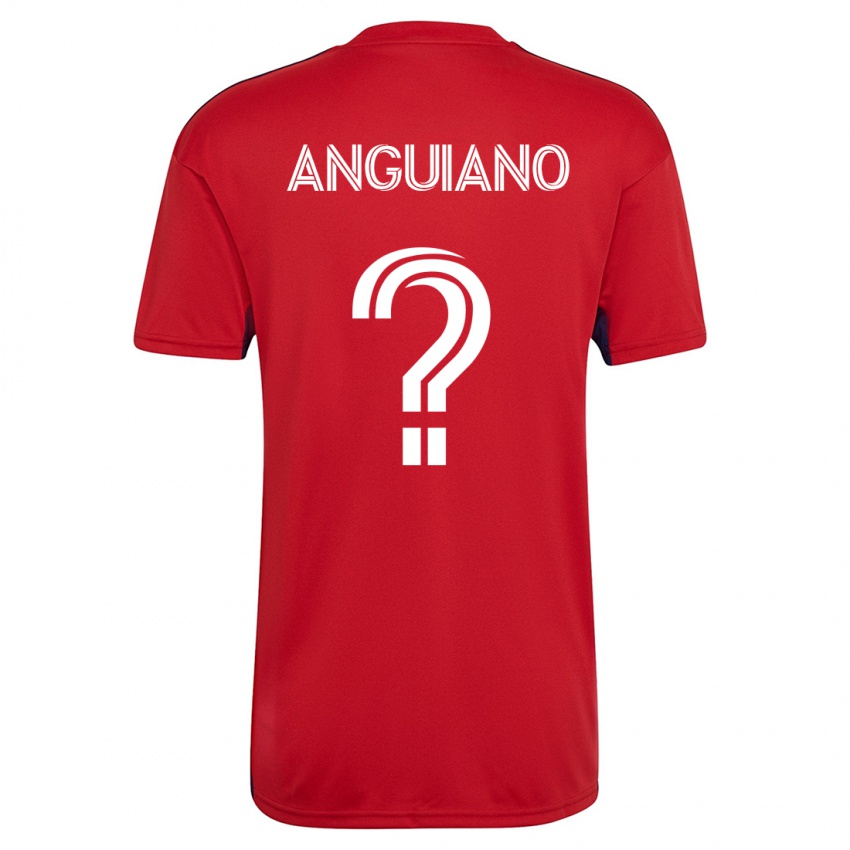 Kobiety Adrian Anguiano #0 Czerwony Domowa Koszulka 2023/24 Koszulki Klubowe