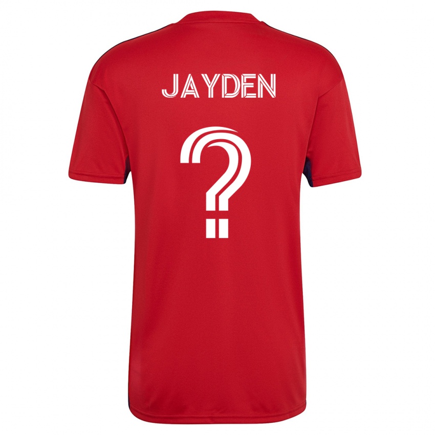 Kobiety Rus Jayden #0 Czerwony Domowa Koszulka 2023/24 Koszulki Klubowe