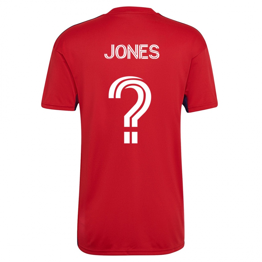 Kobiety Jordan Jones #0 Czerwony Domowa Koszulka 2023/24 Koszulki Klubowe