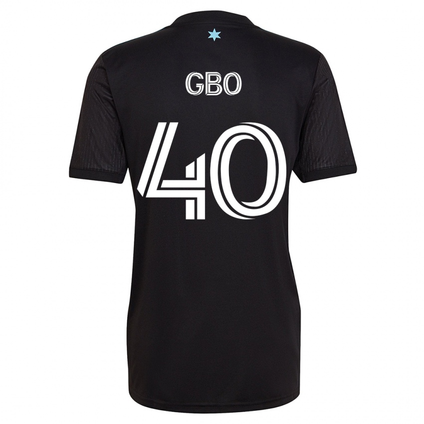 Kobiety Cedrik Gbo #40 Czarny Domowa Koszulka 2023/24 Koszulki Klubowe
