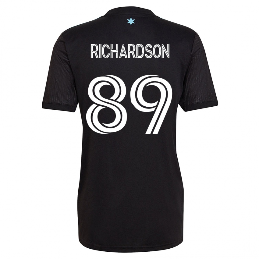 Kobiety Nick Richardson #89 Czarny Domowa Koszulka 2023/24 Koszulki Klubowe