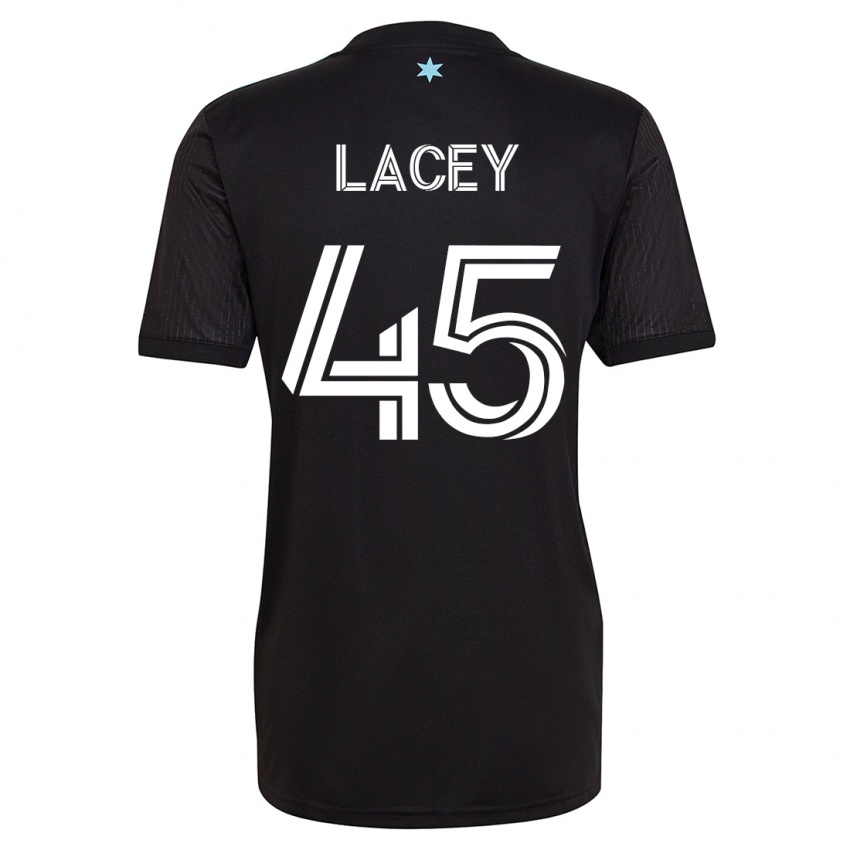 Kobiety Kameron Lacey #45 Czarny Domowa Koszulka 2023/24 Koszulki Klubowe