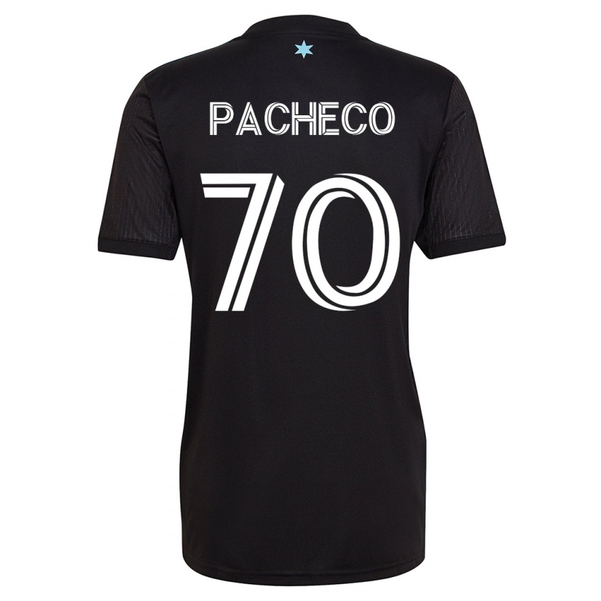 Kobiety Diogo Pacheco #70 Czarny Domowa Koszulka 2023/24 Koszulki Klubowe