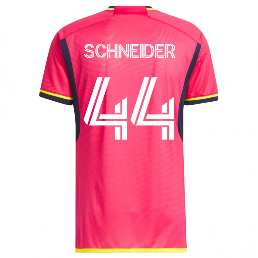 Kobiety Max Schneider #44 Różowy Domowa Koszulka 2023/24 Koszulki Klubowe