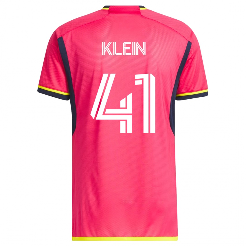 Kobiety Johnny Klein #41 Różowy Domowa Koszulka 2023/24 Koszulki Klubowe