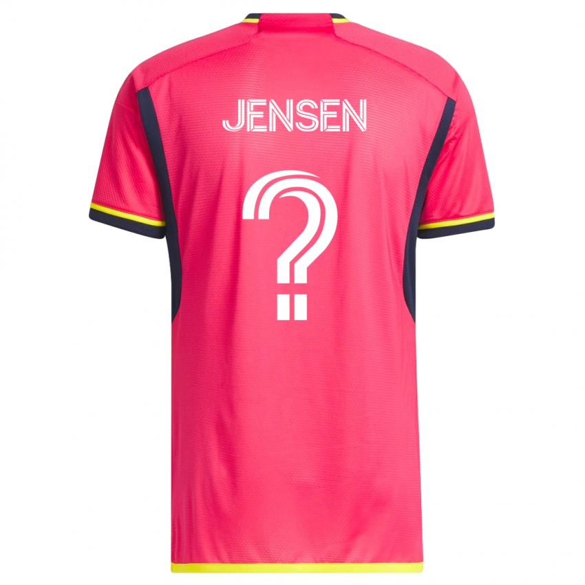 Kobiety Isak Jensen #0 Różowy Domowa Koszulka 2023/24 Koszulki Klubowe