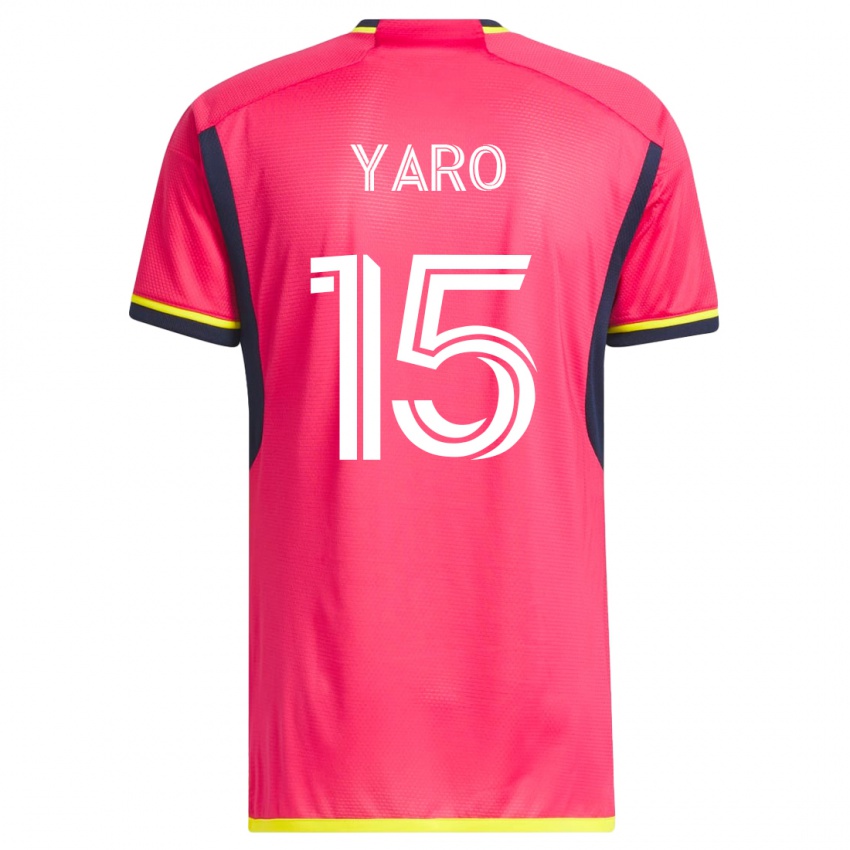 Kobiety Joshua Yaro #15 Różowy Domowa Koszulka 2023/24 Koszulki Klubowe