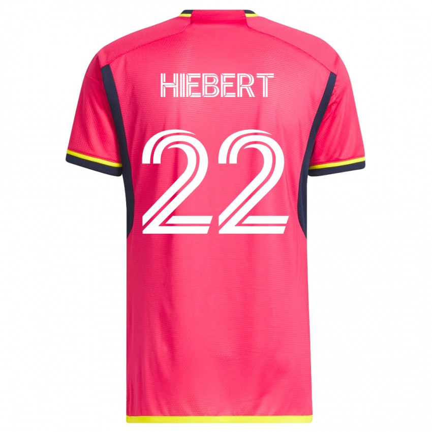 Kobiety Kyle Hiebert #22 Różowy Domowa Koszulka 2023/24 Koszulki Klubowe