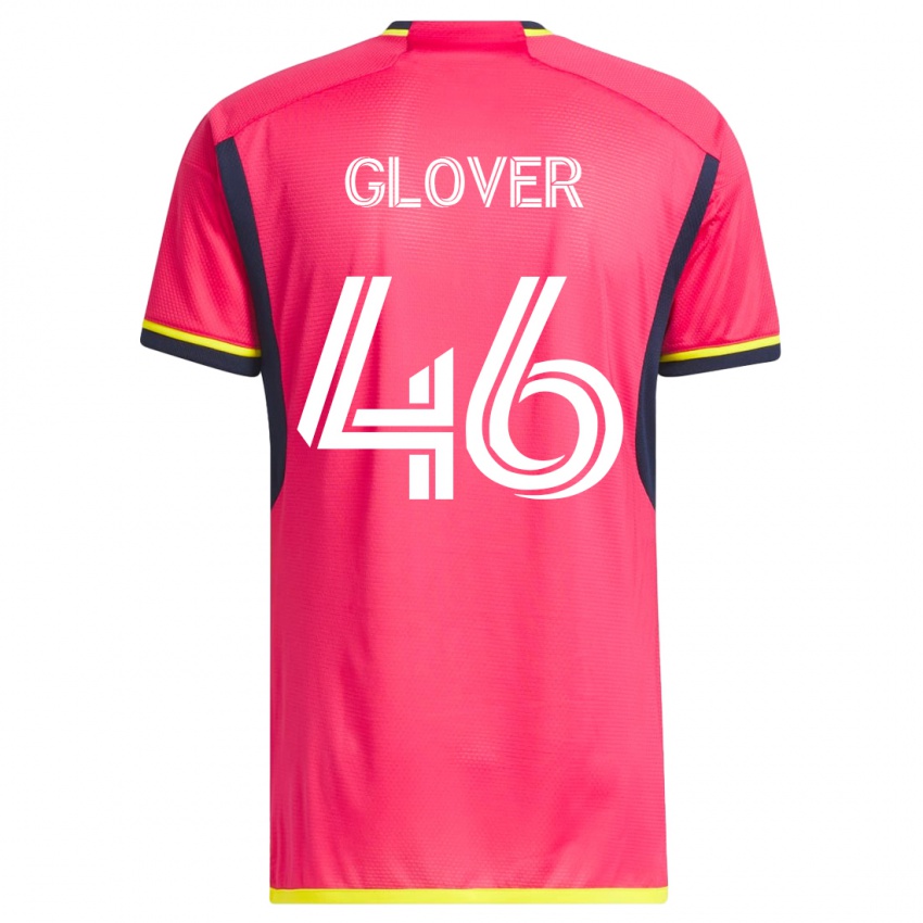 Kobiety Caden Glover #46 Różowy Domowa Koszulka 2023/24 Koszulki Klubowe