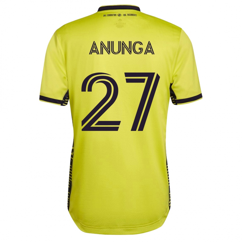 Kobiety Tah Anunga #27 Żółty Domowa Koszulka 2023/24 Koszulki Klubowe