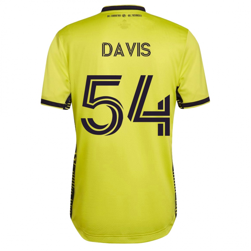 Kobiety Sean Davis #54 Żółty Domowa Koszulka 2023/24 Koszulki Klubowe