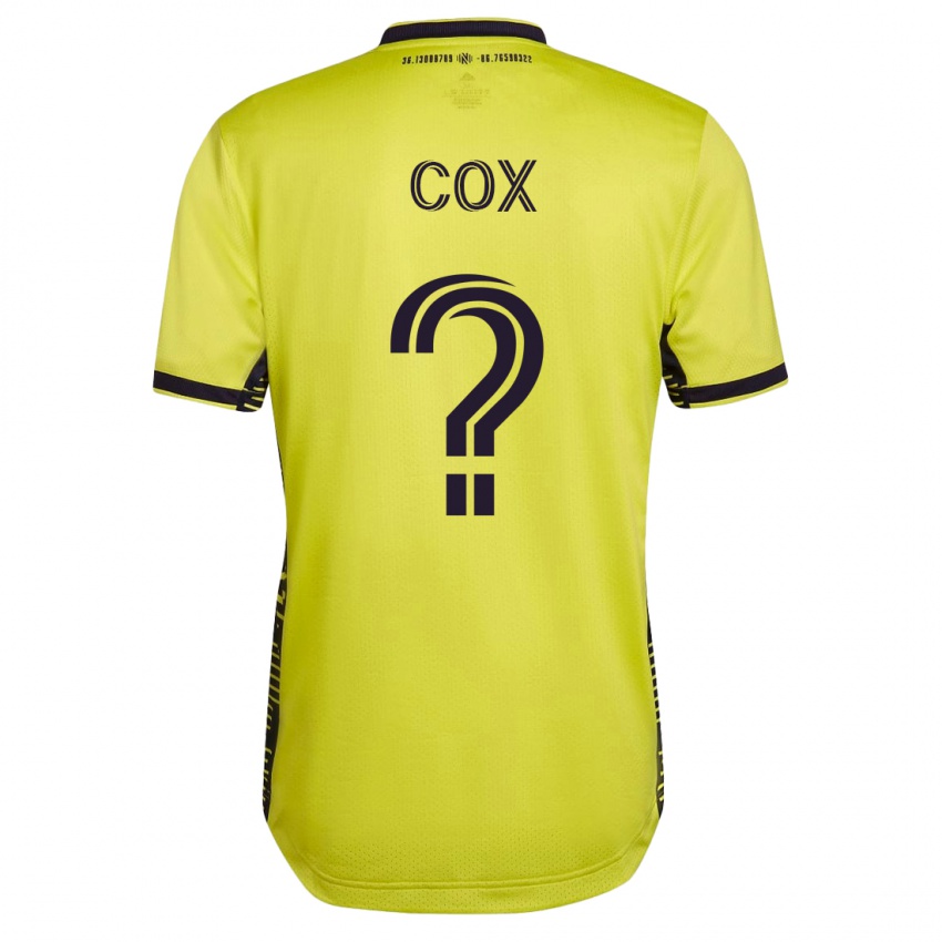 Kobiety Justin Cox #0 Żółty Domowa Koszulka 2023/24 Koszulki Klubowe
