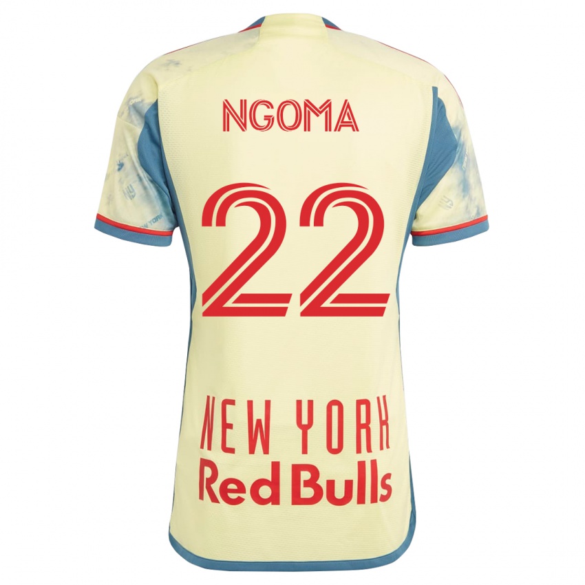 Kobiety Serge Ngoma #22 Żółty Domowa Koszulka 2023/24 Koszulki Klubowe