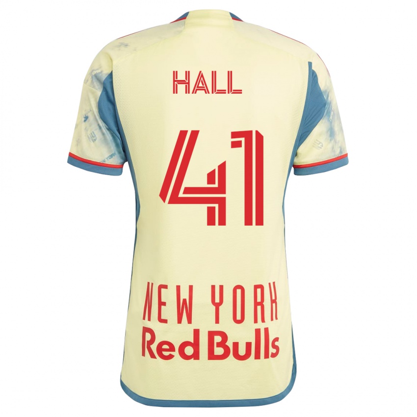 Kobiety Julian Hall #41 Żółty Domowa Koszulka 2023/24 Koszulki Klubowe