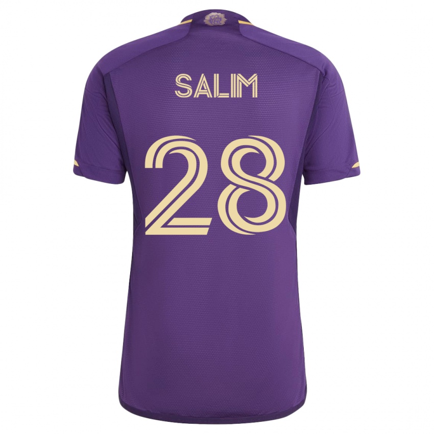 Kobiety Abdi Salim #28 Fioletowy Domowa Koszulka 2023/24 Koszulki Klubowe