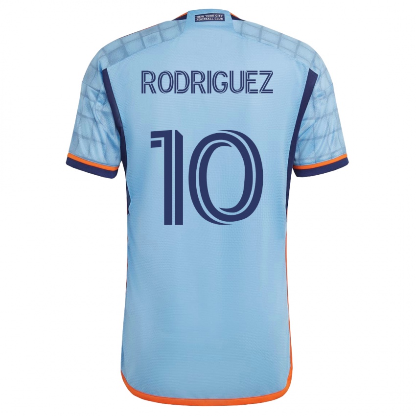 Kobiety Santiago Rodríguez #10 Niebieski Domowa Koszulka 2023/24 Koszulki Klubowe