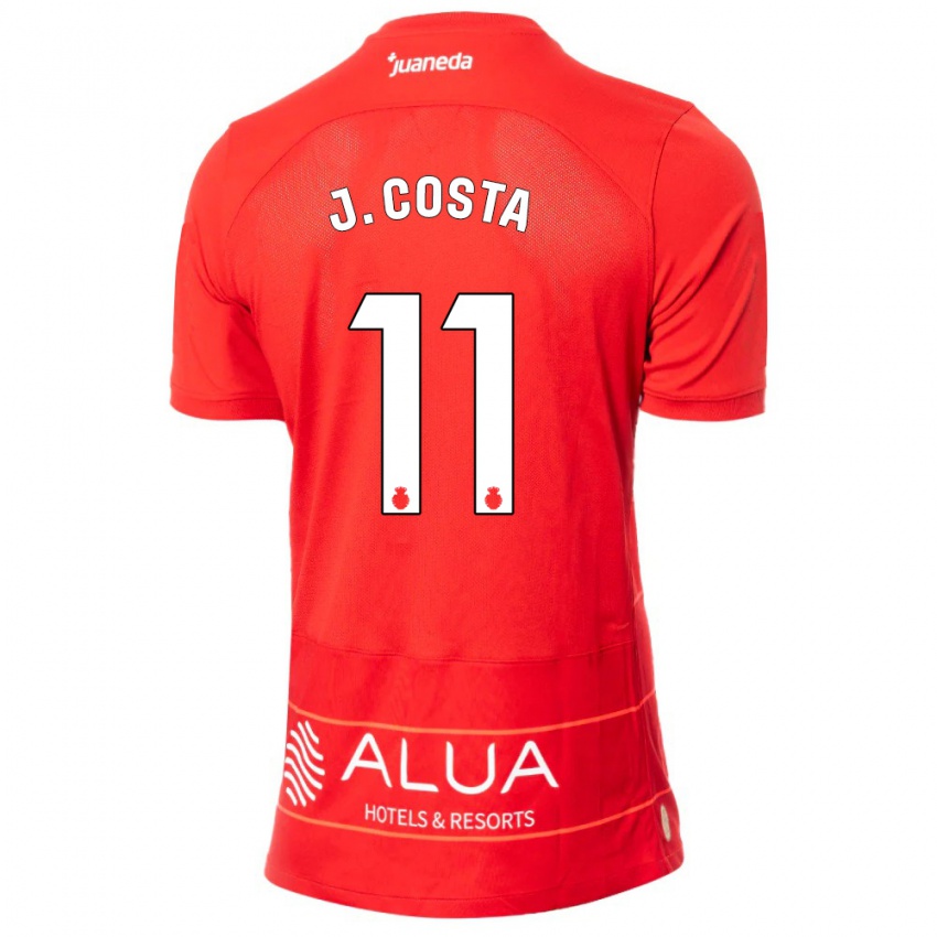 Kobiety Jaume Costa #11 Czerwony Domowa Koszulka 2023/24 Koszulki Klubowe
