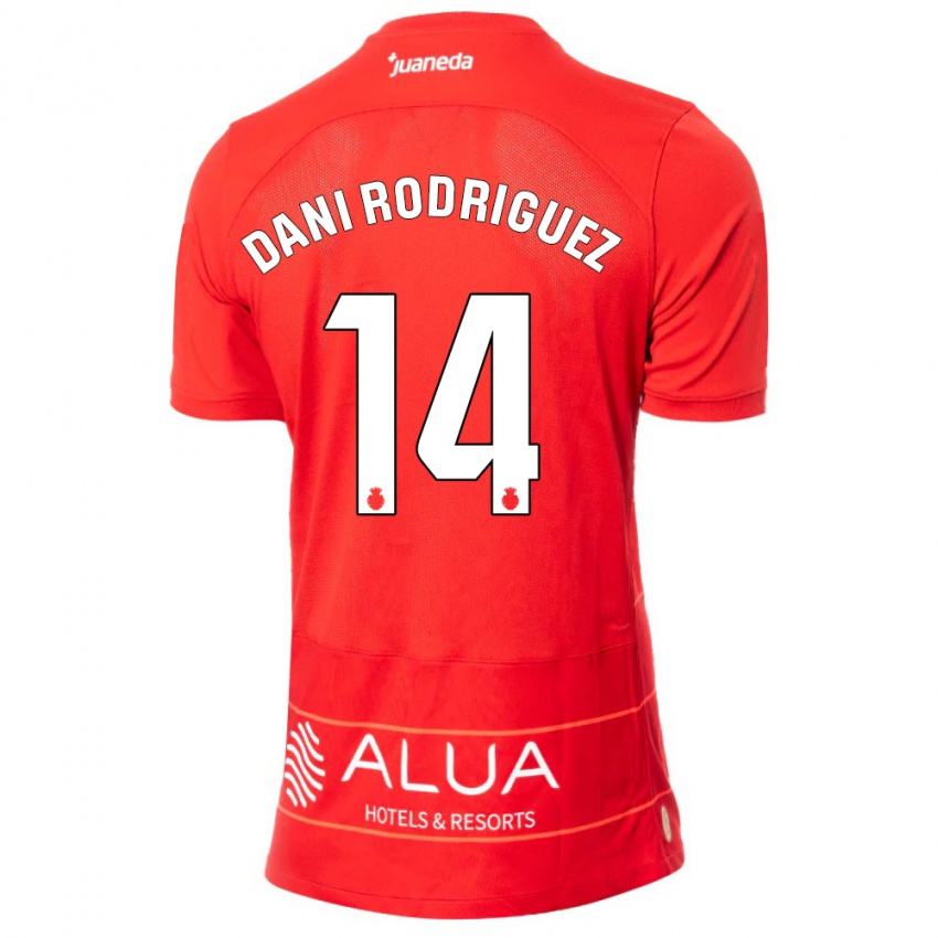Kobiety Dani Rodríguez #14 Czerwony Domowa Koszulka 2023/24 Koszulki Klubowe