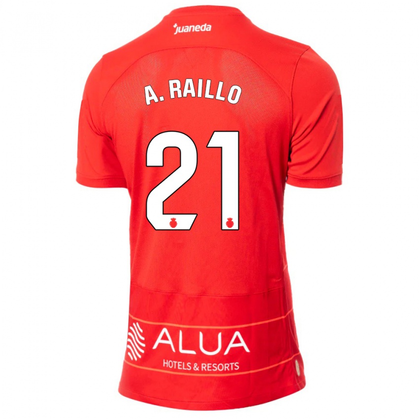 Kobiety Antonio Raíllo #21 Czerwony Domowa Koszulka 2023/24 Koszulki Klubowe