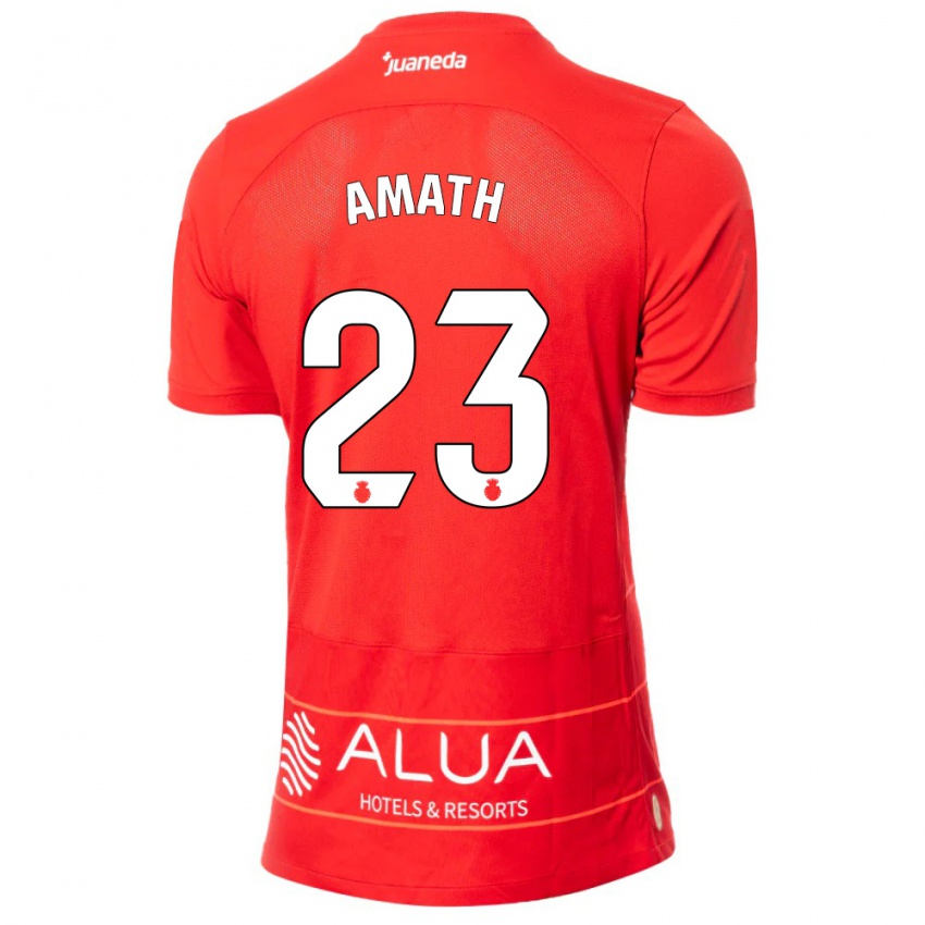 Kobiety Amath Ndiaye #23 Czerwony Domowa Koszulka 2023/24 Koszulki Klubowe