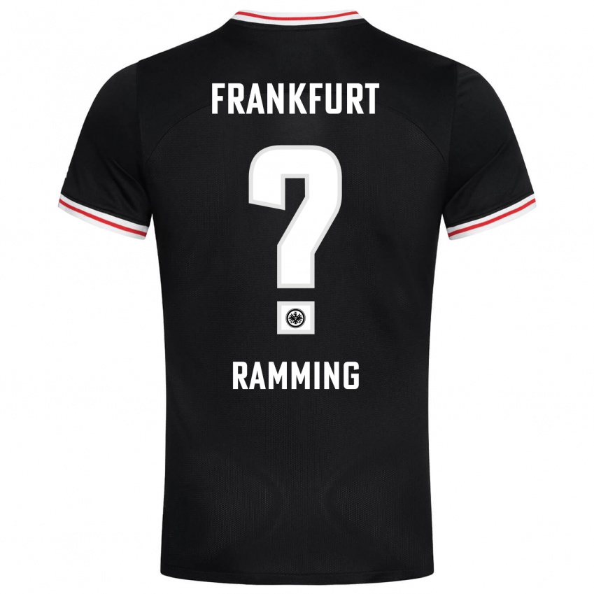 Kobiety Nils Ramming #0 Czarny Wyjazdowa Koszulka 2023/24 Koszulki Klubowe