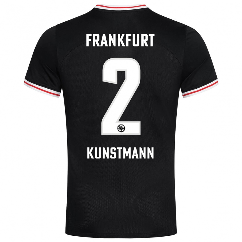 Kobiety Kelvin Kunstmann #2 Czarny Wyjazdowa Koszulka 2023/24 Koszulki Klubowe