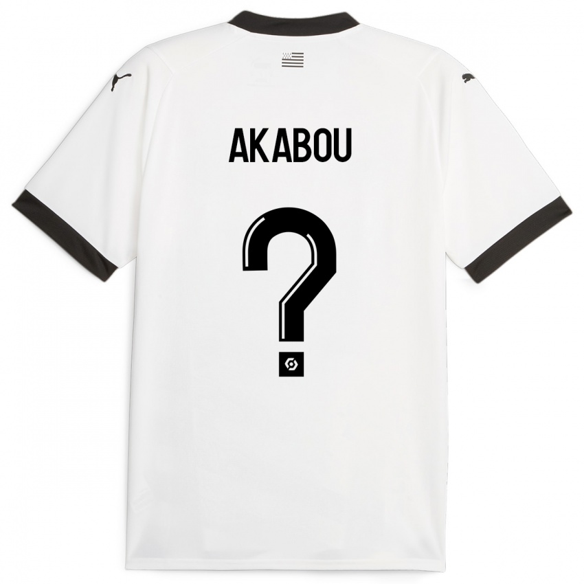 Kobiety Ayoube Akabou #0 Biały Wyjazdowa Koszulka 2023/24 Koszulki Klubowe
