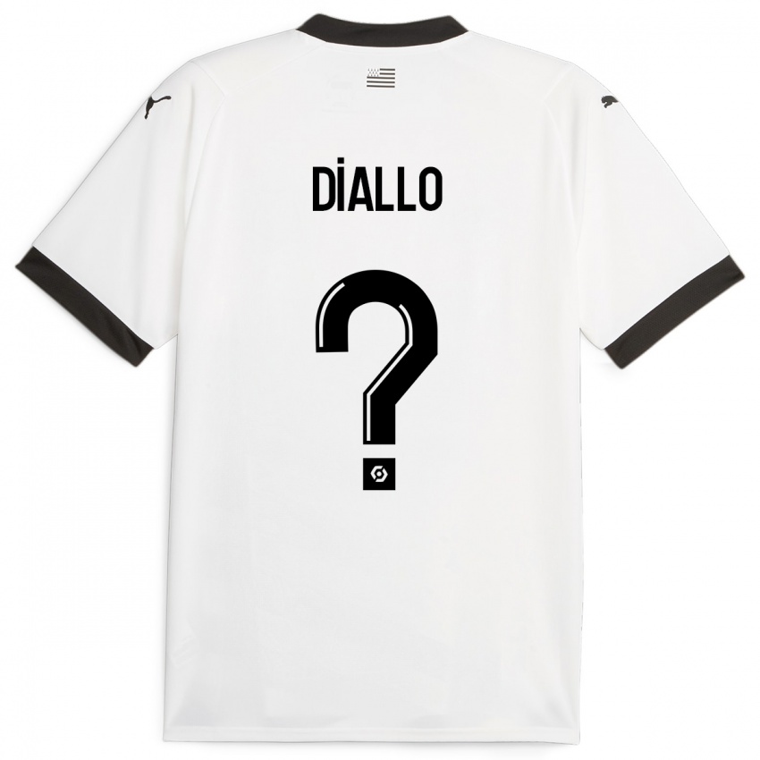 Kobiety Amadou Diallo #0 Biały Wyjazdowa Koszulka 2023/24 Koszulki Klubowe