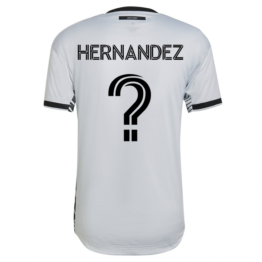 Kobiety Oliver Hernandez #0 Biały Wyjazdowa Koszulka 2023/24 Koszulki Klubowe
