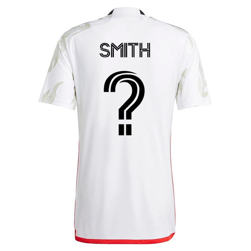 Kobiety Collin Smith #0 Biały Wyjazdowa Koszulka 2023/24 Koszulki Klubowe