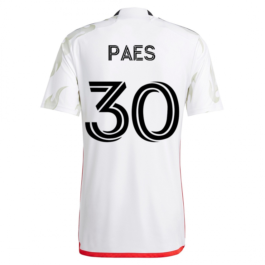 Kobiety Maarten Paes #30 Biały Wyjazdowa Koszulka 2023/24 Koszulki Klubowe