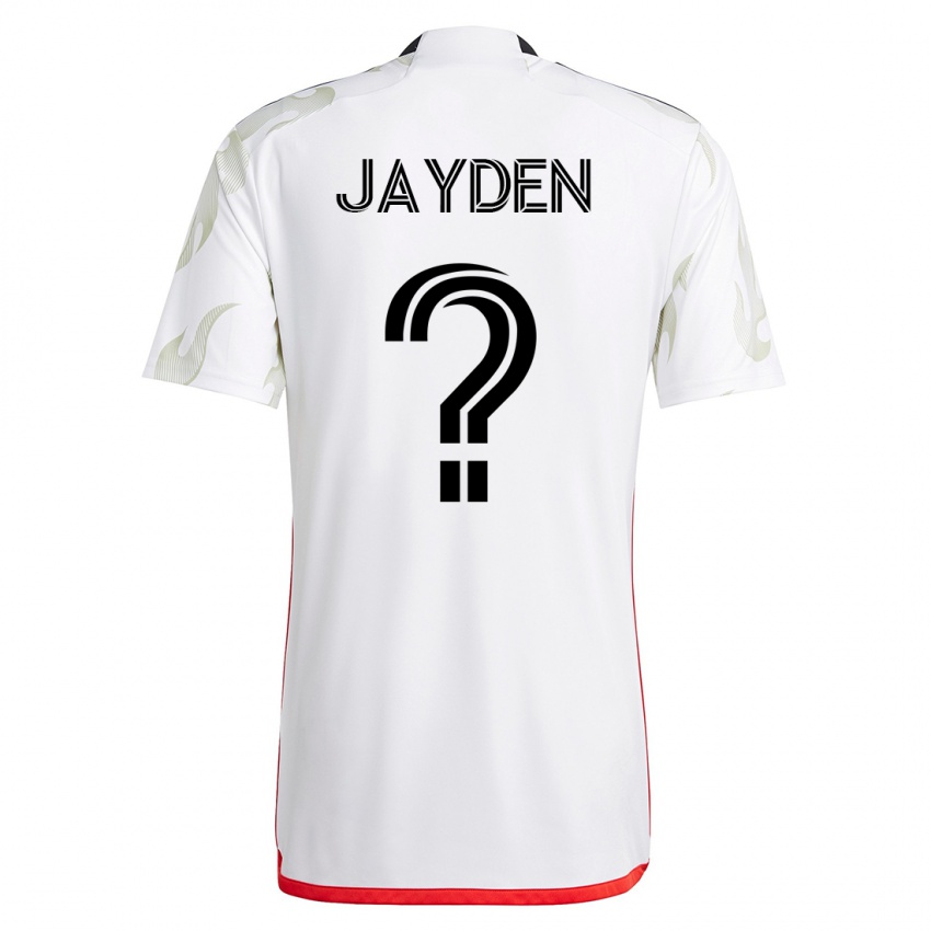 Kobiety Rus Jayden #0 Biały Wyjazdowa Koszulka 2023/24 Koszulki Klubowe