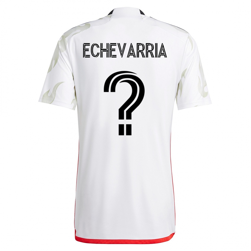 Kobiety Diego Echevarria #0 Biały Wyjazdowa Koszulka 2023/24 Koszulki Klubowe