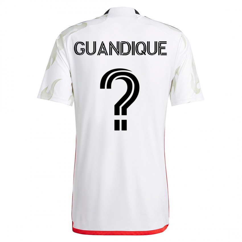 Kobiety Josmar Guandique #0 Biały Wyjazdowa Koszulka 2023/24 Koszulki Klubowe
