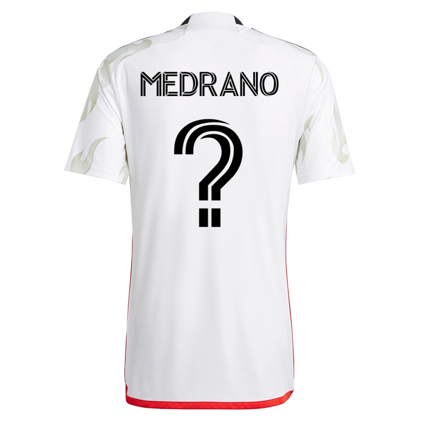 Kobiety Gael Medrano #0 Biały Wyjazdowa Koszulka 2023/24 Koszulki Klubowe
