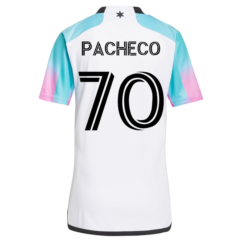 Kobiety Diogo Pacheco #70 Biały Wyjazdowa Koszulka 2023/24 Koszulki Klubowe