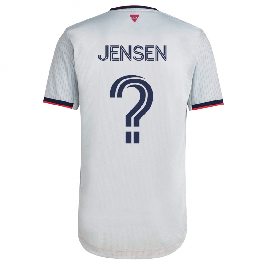Kobiety Isak Jensen #0 Biały Wyjazdowa Koszulka 2023/24 Koszulki Klubowe