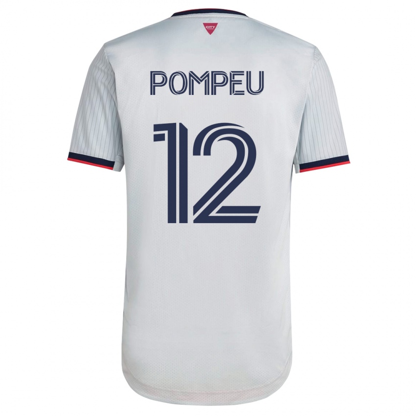 Kobiety Célio Pompeu #12 Biały Wyjazdowa Koszulka 2023/24 Koszulki Klubowe