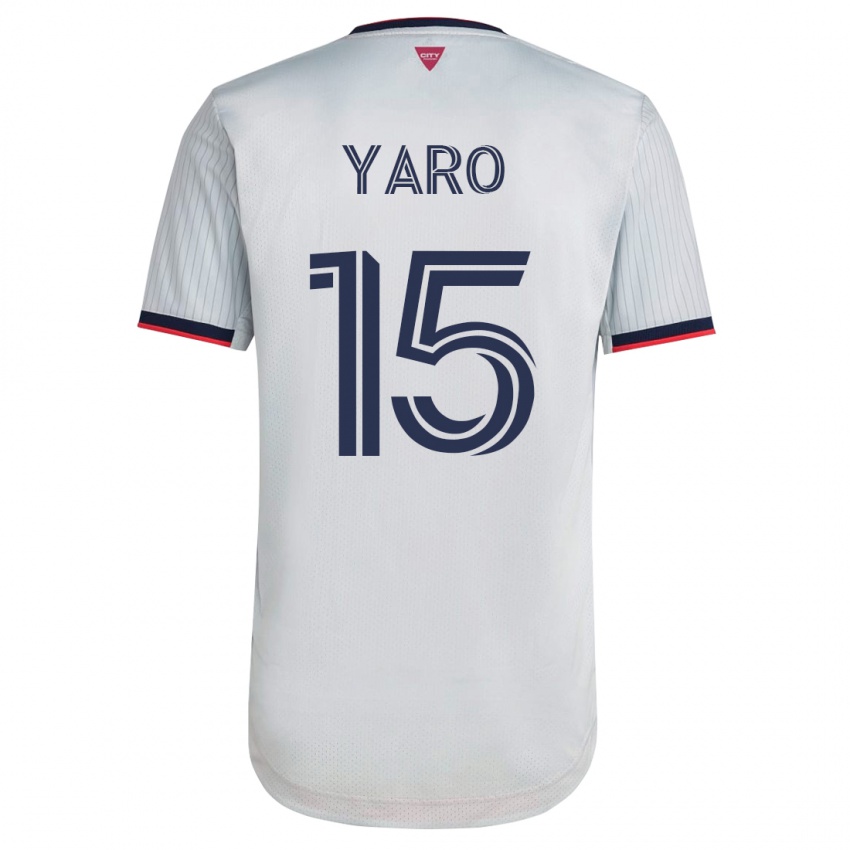 Kobiety Joshua Yaro #15 Biały Wyjazdowa Koszulka 2023/24 Koszulki Klubowe