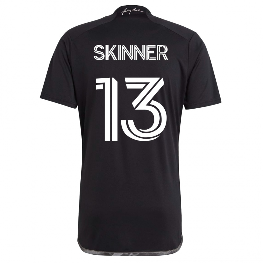 Kobiety Joey Skinner #13 Czarny Wyjazdowa Koszulka 2023/24 Koszulki Klubowe