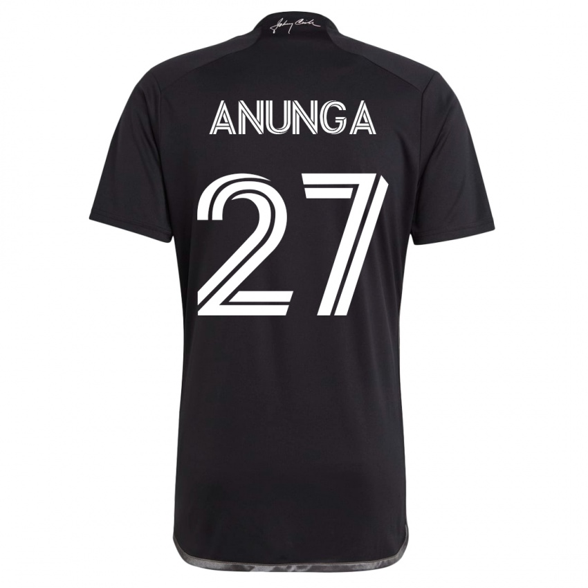 Kobiety Tah Anunga #27 Czarny Wyjazdowa Koszulka 2023/24 Koszulki Klubowe