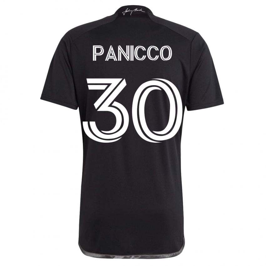 Kobiety Elliot Panicco #30 Czarny Wyjazdowa Koszulka 2023/24 Koszulki Klubowe