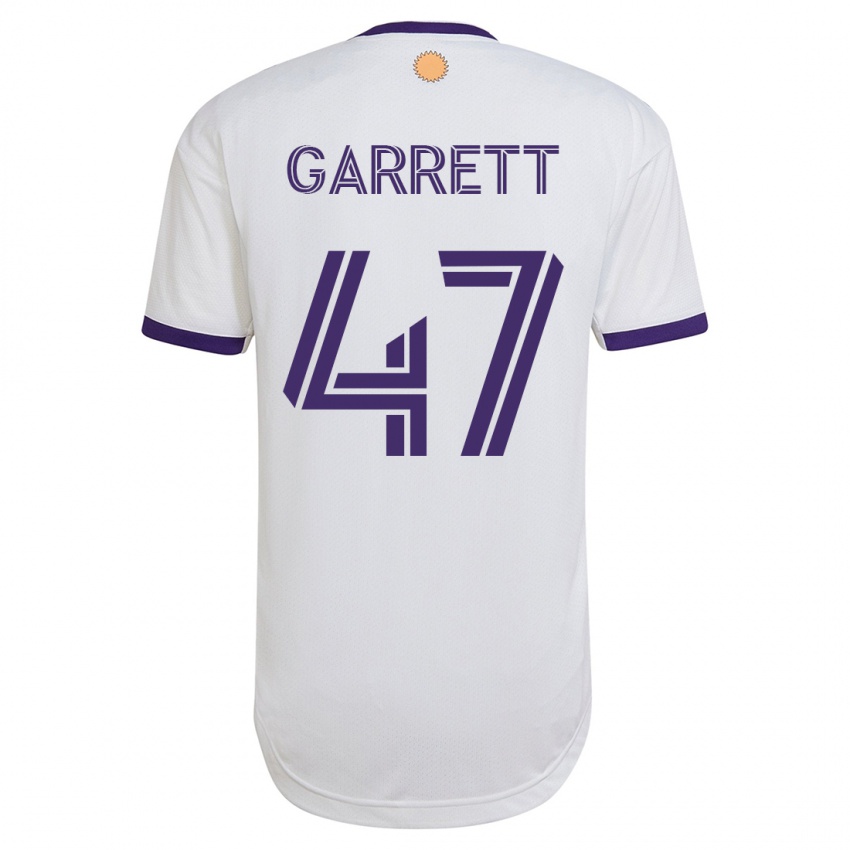 Kobiety Ian Garrett #47 Biały Wyjazdowa Koszulka 2023/24 Koszulki Klubowe
