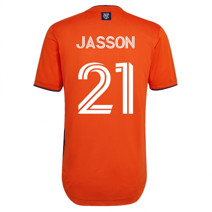 Kobiety Andres Jasson #21 Czarny Wyjazdowa Koszulka 2023/24 Koszulki Klubowe
