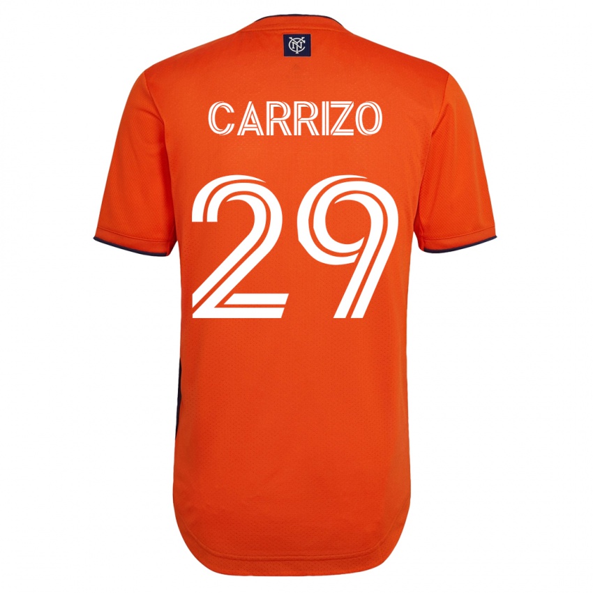 Kobiety Máximo Carrizo #29 Czarny Wyjazdowa Koszulka 2023/24 Koszulki Klubowe