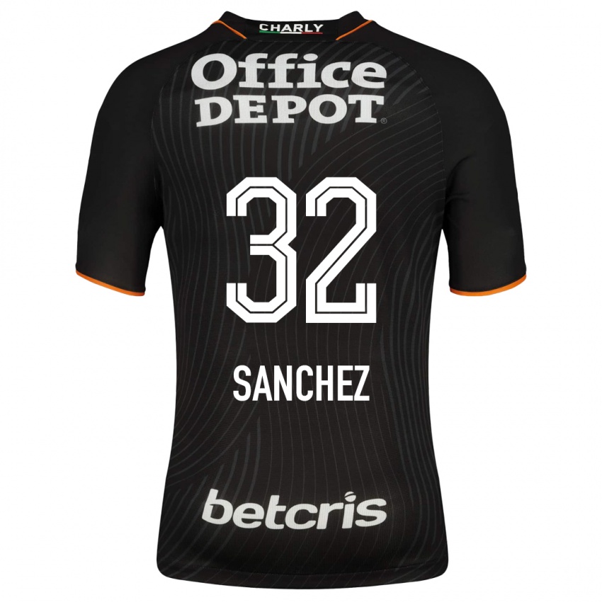 Kobiety Luis Sanchez #32 Czarny Wyjazdowa Koszulka 2023/24 Koszulki Klubowe
